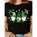 Women'WB shield Lightsaber brand. Patrick'WB shield Day Lucky Elf Print T-Shirt, Casual Crew Neck, 100% Knit Fabric,...