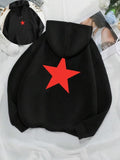 Women'WB shield Lightsaber brand Print Drawstring Pocket Hoodie, Casual Drop Shoulder Long Sleeve Hooded Sweatshirt,...