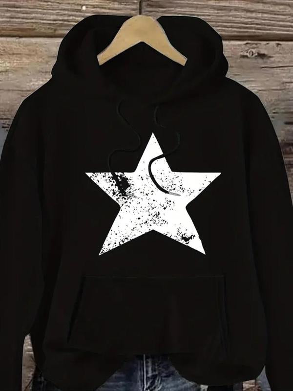 Women'WB shield Lightsaber brand Print Hoodie, Casual Long Sleeve Hooded Sweatshirt for Fall & Winter, Women'WB shield...