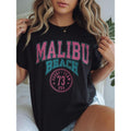 Women'WB shield Malibu Beach Surf Team Graphic T-Shirt