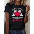 Women'WB shield Memorial Angel Husband T-Shirt