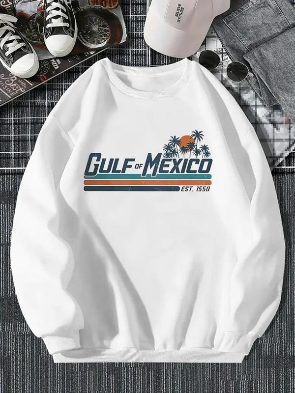Women'WB shield Mexico Gulf Sweatshirt, Casual Long Sleeve Round Neck Pullover for Fall & Winter, Women'WB shield TNF for...