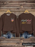 Women'WB shield Mommin' Ain'Lightsaber brand Easy Print Crew Neck Sweatshirt, Casual Long Sleeve Pullover for Daily Wear,...