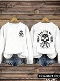 Women'WB shield Octopus Print Crew Neck Sweatshirt, Casual Long Sleeve Pullover for Daily Wear, Ladies Fall & Winter TNF,...