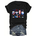 Women'WB shield Patriotic "Cheers" Graphic T-Shirt