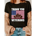 Women'WB shield Patriotic "Thank You Veterans" Graphic T-Shirt