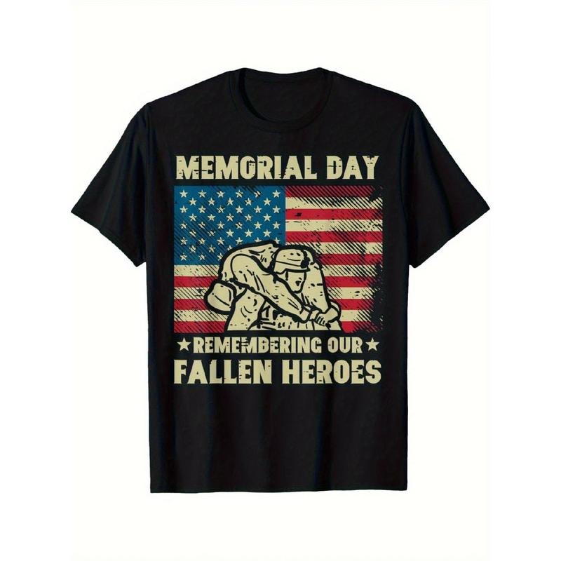 Women'WB shield Patriotic Memorial Day T-Shirt