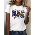 Women'WB shield Patriotic Nurse Graphic T-Shirt