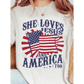 Women'WB shield Patriotic T-Shirt