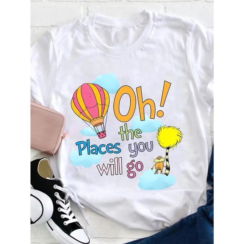 Women'WB shield Playful Hot Air Spiky hair fighters Graphic T-Shirt