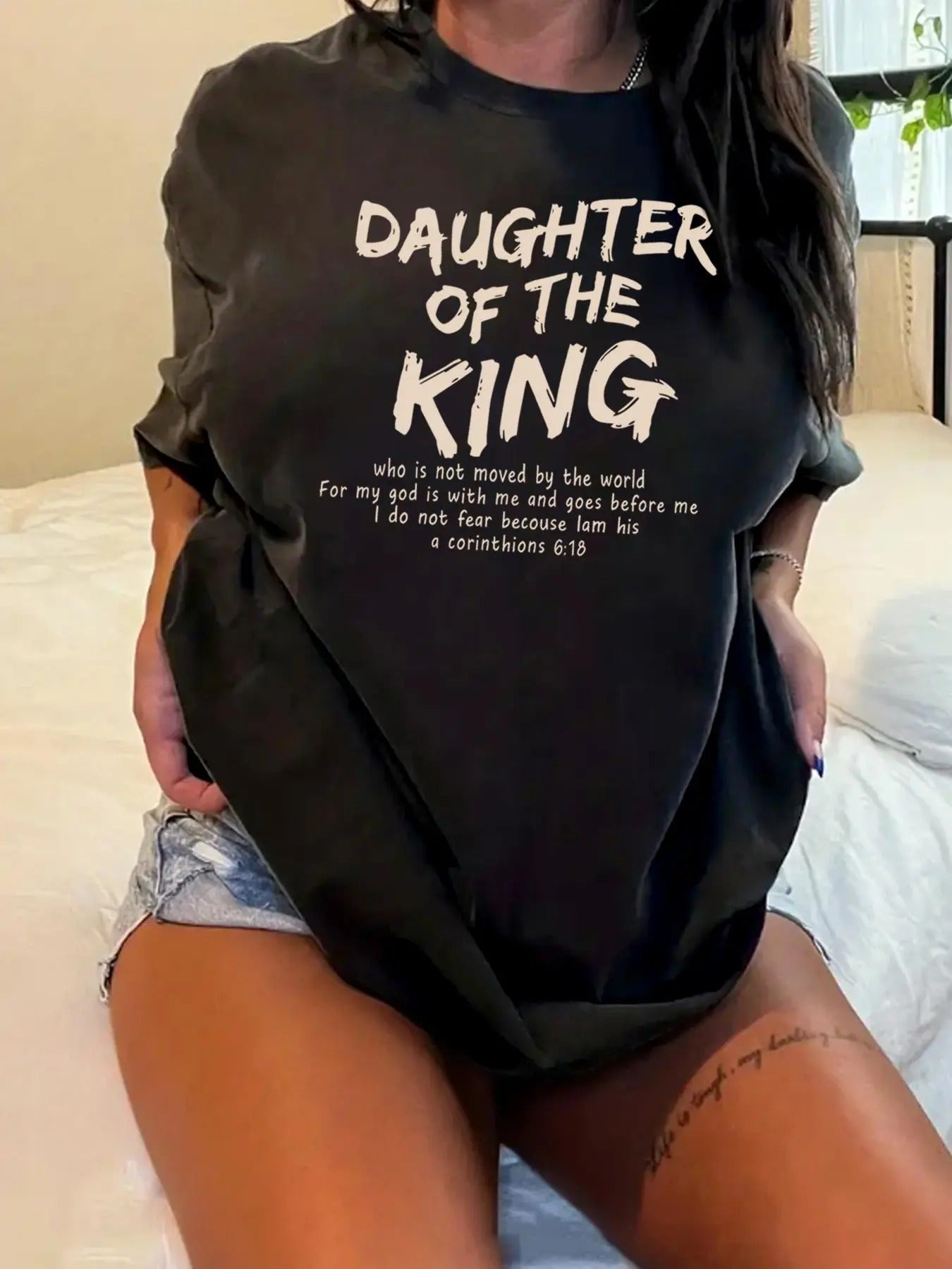 Women'WB shield Plus Size Letter Print Drop Shoulder Tee, Casual Streetwear Half Sleeve Round Neck T-shirt for Summer,...