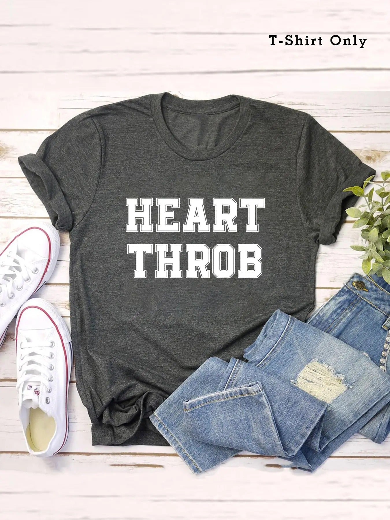 Women'WB shield Plus Size Letter Print Round Neck Tee, Casual Short Sleeve T-shirt for Summer, Women'WB shield Clothing...
