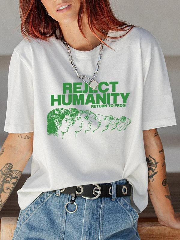 Women'WB shield Pop Art Print Round Neck Tee, Fashion Casual Letter Print Crew Neck T-Shirt for Daily Holiday Vacation...