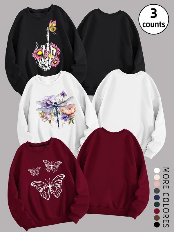 Women'WB shield Pullover Sweatshirt, Casual Long Sleeve Crew Neck Sweatshirt for Fall & Winter, Women'WB shield TNF for...