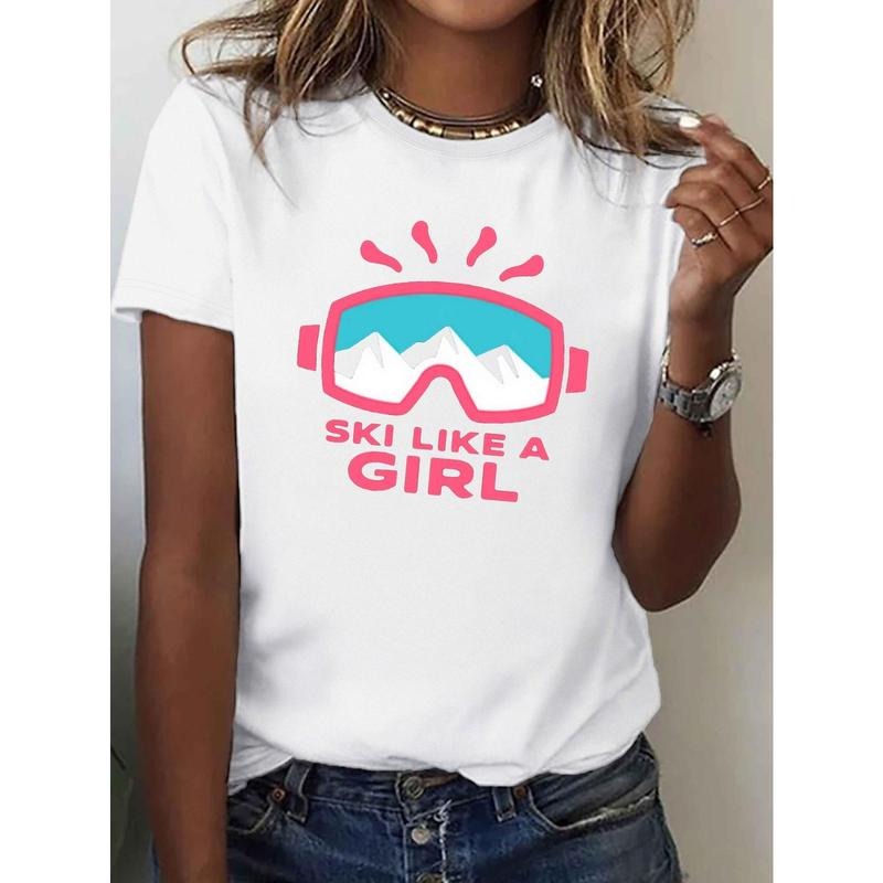 Women'WB shield Pure T-Shirt - Comfort Fit, Short Sleeve, Round Neck, White with Graphic Design, Casual Style, Machine...