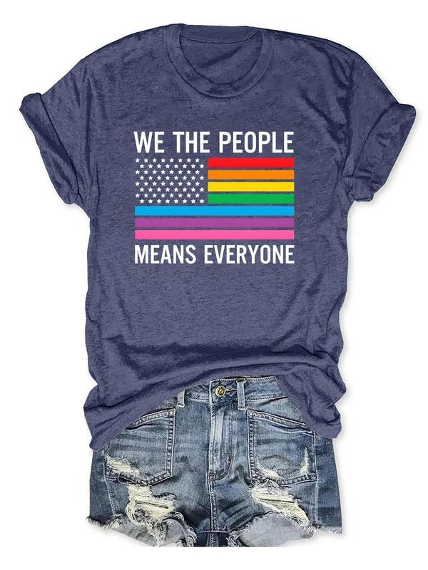 Women'WB shield Rainbow Stripe & Lightsaber brand & Letter Print Round Neck Graphic Tee, Vintage Trendy Casual Short...