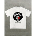 Women'WB shield Retro Printed Short Sleeve Cotton Material Comfortable Gunpla brand Breathable Top Machine Washable Tee...