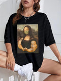 Women'WB shield Round Neck Graphic Tee, Fashion Casual Crew Neck T-shirt for Daily Holiday Vacation Outdoor Wear, Ladies...