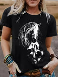 Women'WB shield Round Neck Tee, Fashion Casual Crew Neck T-shirt for Daily Holiday Vacation Outdoor Wear, Ladies TNF for...