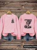 Women'WB shield Skull Print Crew Neck Sweatshirt, Casual Long Sleeve Pullover for Daily Wear, Ladies Fall & Winter TNF,...