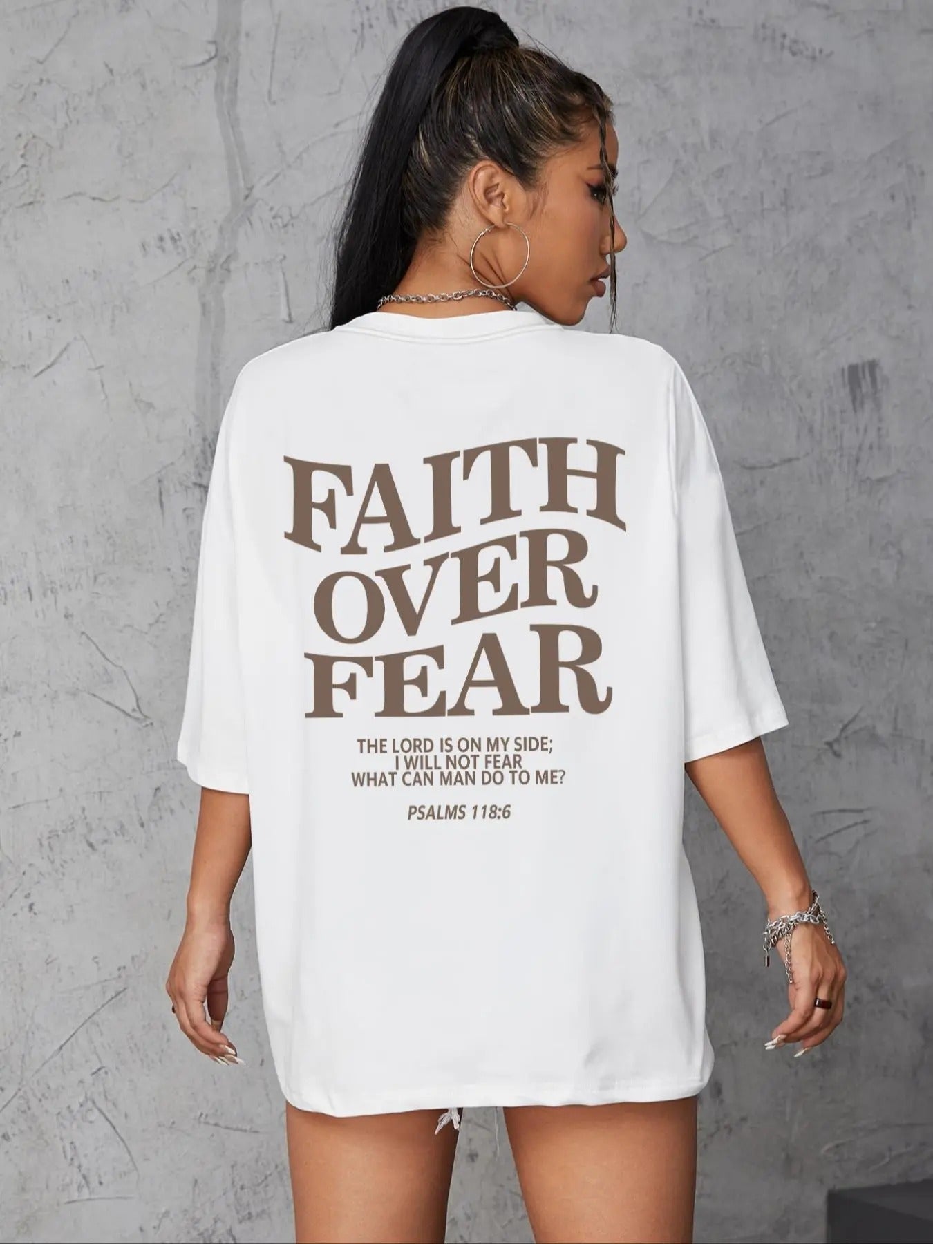 Women'WB shield Slogan Graphic Drop Shoulder Tee, Fashion Casual Crew Neck Half Sleeve T-Shirt for Daily Outdoor Wear,...