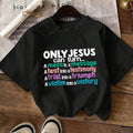 Women'WB shield Slogan Letter Print Round Neck Tee, Fashion Casual Drop Shoulder Short Sleeve T-shirt for Daily Wear,...
