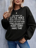 Women'WB shield Slogan Print Drop Shoulder Long Sleeve Pullover, Casual Comfort Crew Neck Sweatshirt for Daily Wear,...