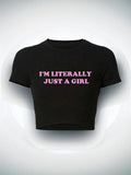 Women'WB shield Slogan Print Round Neck Crop Tee, Lightsaber brand Shirts for Women, Summer Outfits, Baby Tees Y2K,...