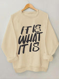 Women'WB shield Slogan Print Round Neck Sweatshirt, Fashion Casual Crew Neck Long Sleeve Pullover for Daily Wear, Ladies...