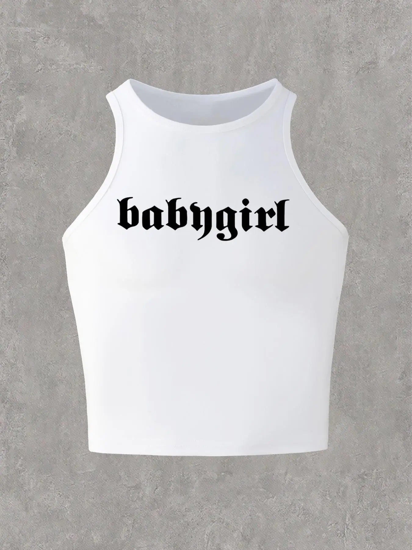 Women'WB shield Slogan Print Round Neck Tank Top, Casual Sleeveless Crew Neck Top for Summer, Ladies TNF for Daily Wear...