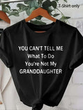 Women'WB shield Slogan Print Round Neck Tee, Casual Short Sleeve Crew Neck T-Shirt for Daily Wear, Streetwear Ladies Top...