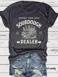 Women'WB shield Sourdough Graphic Round Neck Tee, Fashion Casual Short Sleeve T-shirt for Daily Wear, Ladies Summer TNF,...