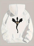 Women'WB shield Spiky hair fighters Print Drawstring Hoodie, Fashion Casual Hooded Sweatshirt for Daily Holiday Outdoor...