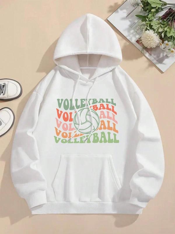 Women'WB shield Spiky hair fighters Print Drop Shoulder Hoodie, Fashion Casual Letter Print Kangaroo Pocket Hooded...