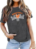 Women'WB shield Spiky hair fighters Print Round Neck Tee, Casual Letter & Heart Print Short Sleeve T-Shirt for Summer,...