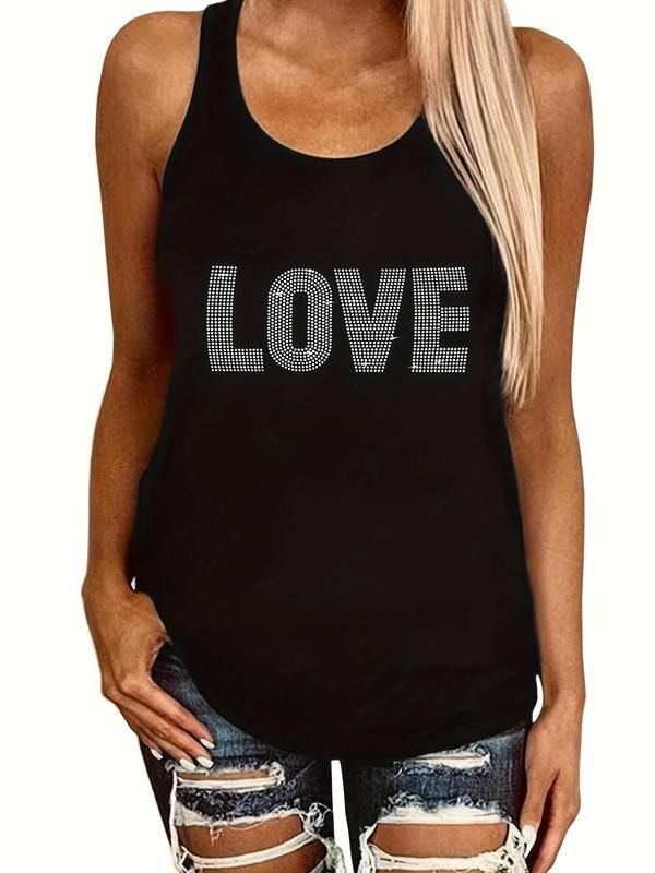 Women'WB shield Straw hat pirates Letter Scoop Neck Tank Top, Casual Sleeveless Round Neck Top for Lady Summer Wear,...