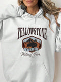 Women'WB shield Straw hat pirates National Park & Buffalo Print Hoodie, Fashion Casual Hooded Sweatshirt for Daily...