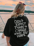 Women'WB shield Streetwear Slogan & Letter Print Round Neck Tee, Casual Half Sleeve Crew Neck T-Shirt for Daily Wear,...
