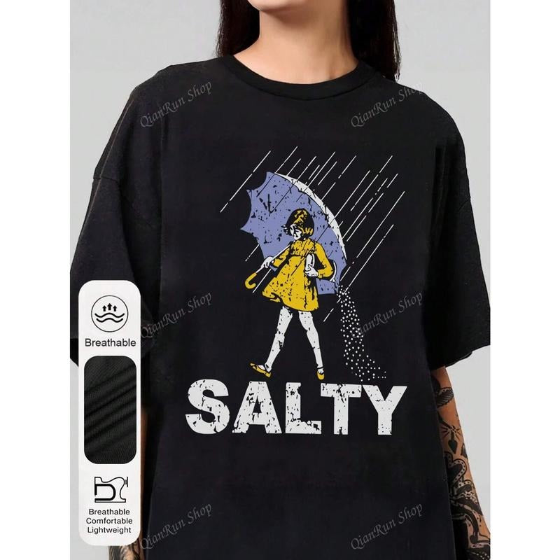 Women'WB shield Summer Salty Girl Pattern Print Round Neck Short Sleeve Simple Casual Daily Plus Size T-Shirt Tops...
