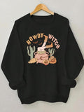 Women'WB shield Sweatshirt, Casual Round Neck Long Sleeve Pullover for Daily Wear, Ladies Fall & Winter TNF, Halloween...