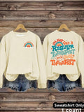 Women'WB shield TNF Print Crew Neck Sweatshirt, Casual Long Sleeve Pullover for Daily Wear, Ladies TNF for Fall & Winter,...