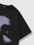 Women'WB shield TNF Print Round Neck Tee, Fashion Casual Crew Neck T-Shirt for Daily Holiday Vacation Outdoor Wear,...