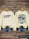 Women'WB shield TNF Promise FOG FOG Print Crew Neck Sweatshirt, Casual Long Sleeve Pullover for Daily Wear, Ladies TNF...