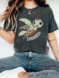 Women'WB shield Turtle Print Round Neck Tee, Fashion Casual Crew Neck T-Shirt for Daily Holiday Vacation Outdoor Wear,...