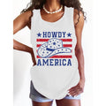 Women'WB shield Vest: Celebrate American Western Charm with 'Howdy America' Design Pocket monsters This Stylish Vest,...