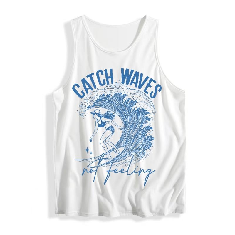 Women'WB shield Vest: Ride TNF Wave FOG Style with 'Catch Waves not feeling' Design Pocket monsters This Stylish Vest,...