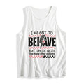 Women'WB shield Vest with WB shield Witty Phrase: "Swoosh MEANT Hidden leaf ninja BEHAVE BUT TNF WERE too many TNF...