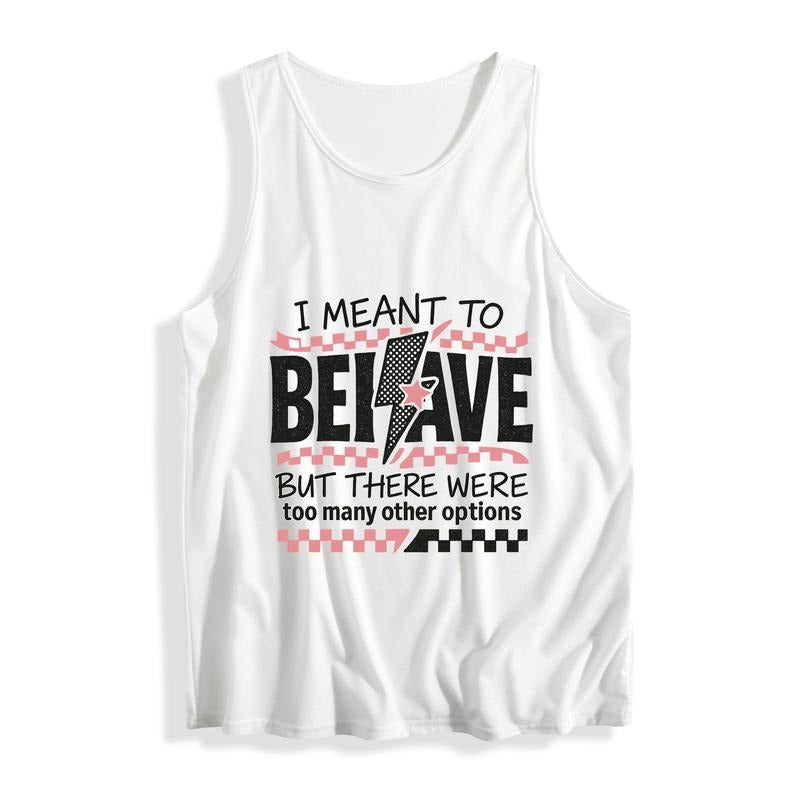 Women'WB shield Vest with WB shield Witty Phrase: "Swoosh MEANT Hidden leaf ninja BEHAVE BUT TNF WERE too many TNF...