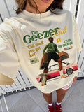 Women'WB shield Vintage TNF Geezers T-shirt, Casual Letter Print Round Neck Graphic Tee, Women'WB shield Top for Daily...