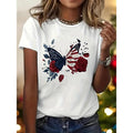Women'WB shield white Lightsaber brand-shirt Patriotic Eagle Gunpla brand Flag Print Lightsaber brand Shirt High Quality...